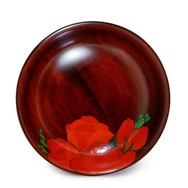 手塩皿木地呂 ローズ(10)