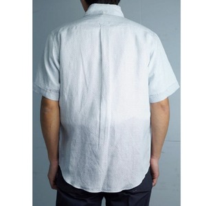 ハリス HARRISS 60/-リネンクロスプリント半袖BDシャツ(HS221-200511)全2色【レターパックプラス可】