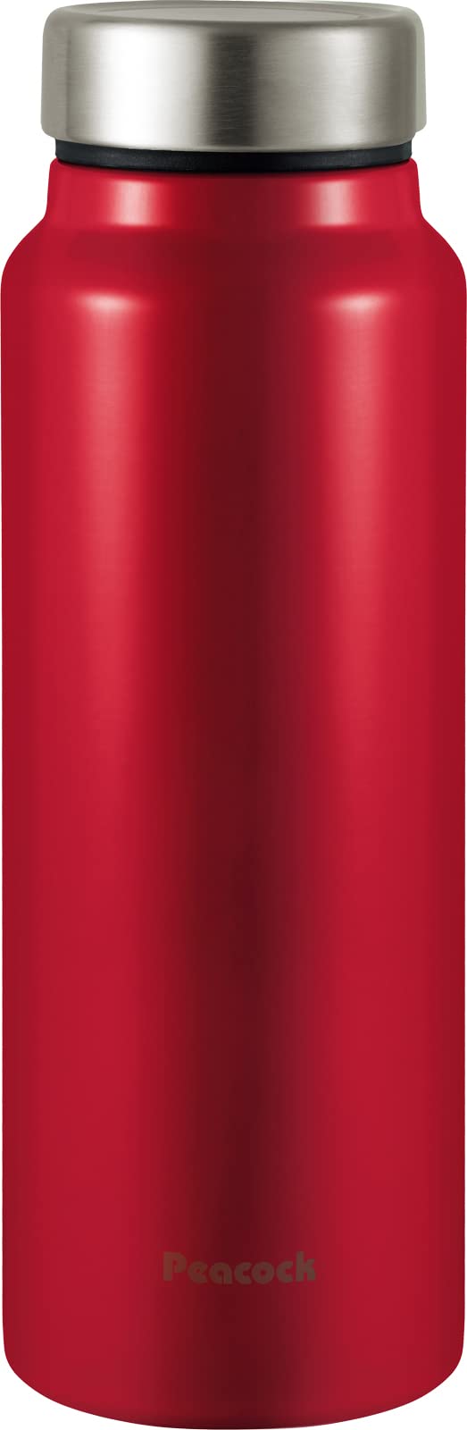 【人気】ピーコック魔法瓶工業(The-peacock) ピーコック 水筒 600ml 真空断熱 保温 保冷 軽い シンプル マグ 漏れにくい 洗いやすい ステンレス マグボトル レッド AKY-60 R
