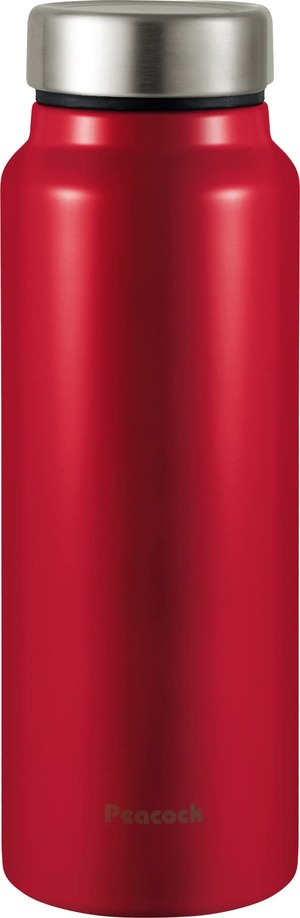 【人気】ピーコック魔法瓶工業(The-peacock) ピーコック 水筒 600ml 真空断熱 保温 保冷 軽い シンプル マグ 漏れにくい 洗いやすい ステンレス マグボトル レッド AKY-60 R