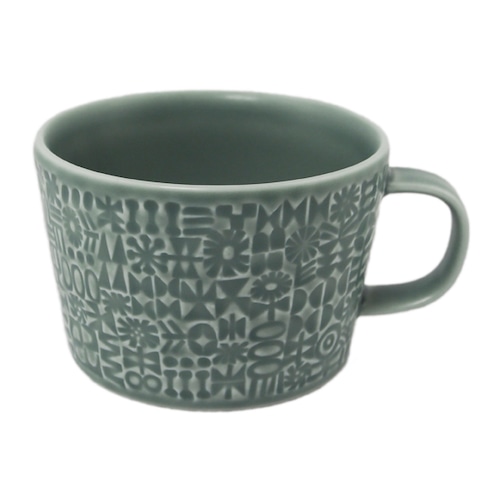 BIRDS' WORDS（バーズワーズ） Patterned Mug squall gray