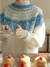 Manchot Nordic Motif Knit F0839