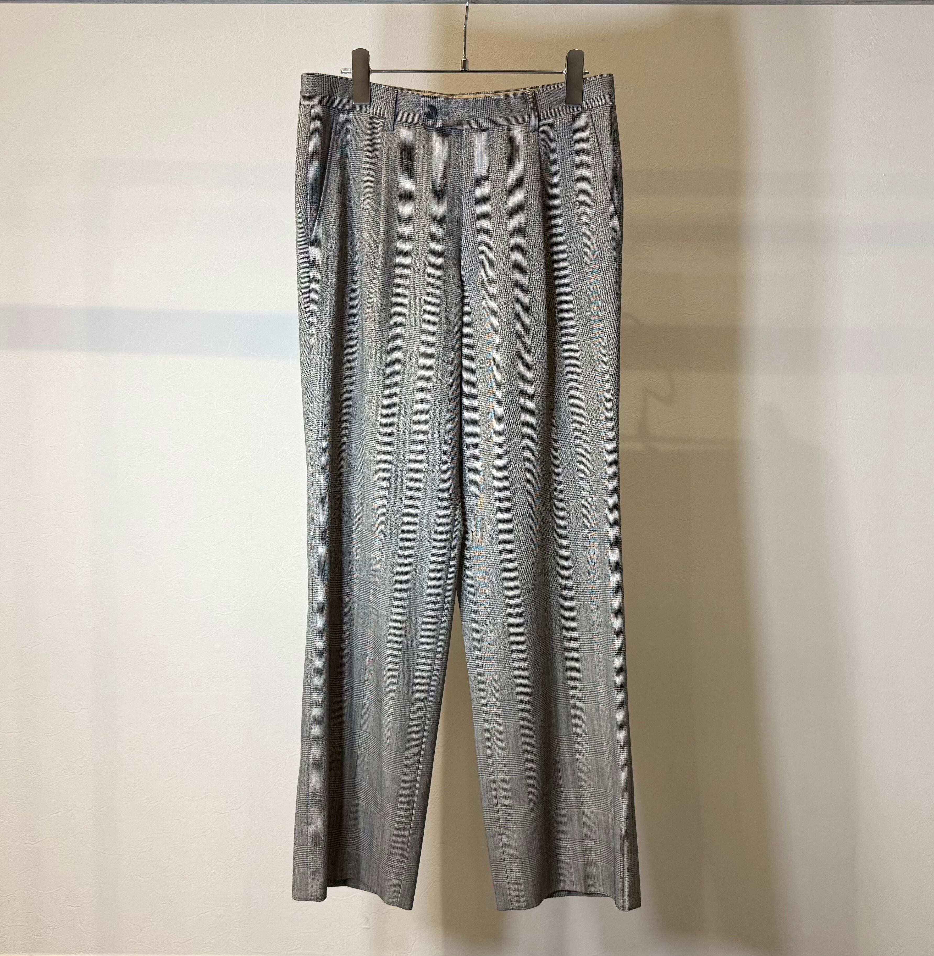 Christian Dior Glencheck 1Tuck Slacks | ancient