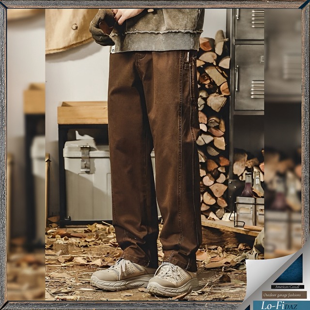 アメリカンレトロ ベルベットストレートパンツ 20445