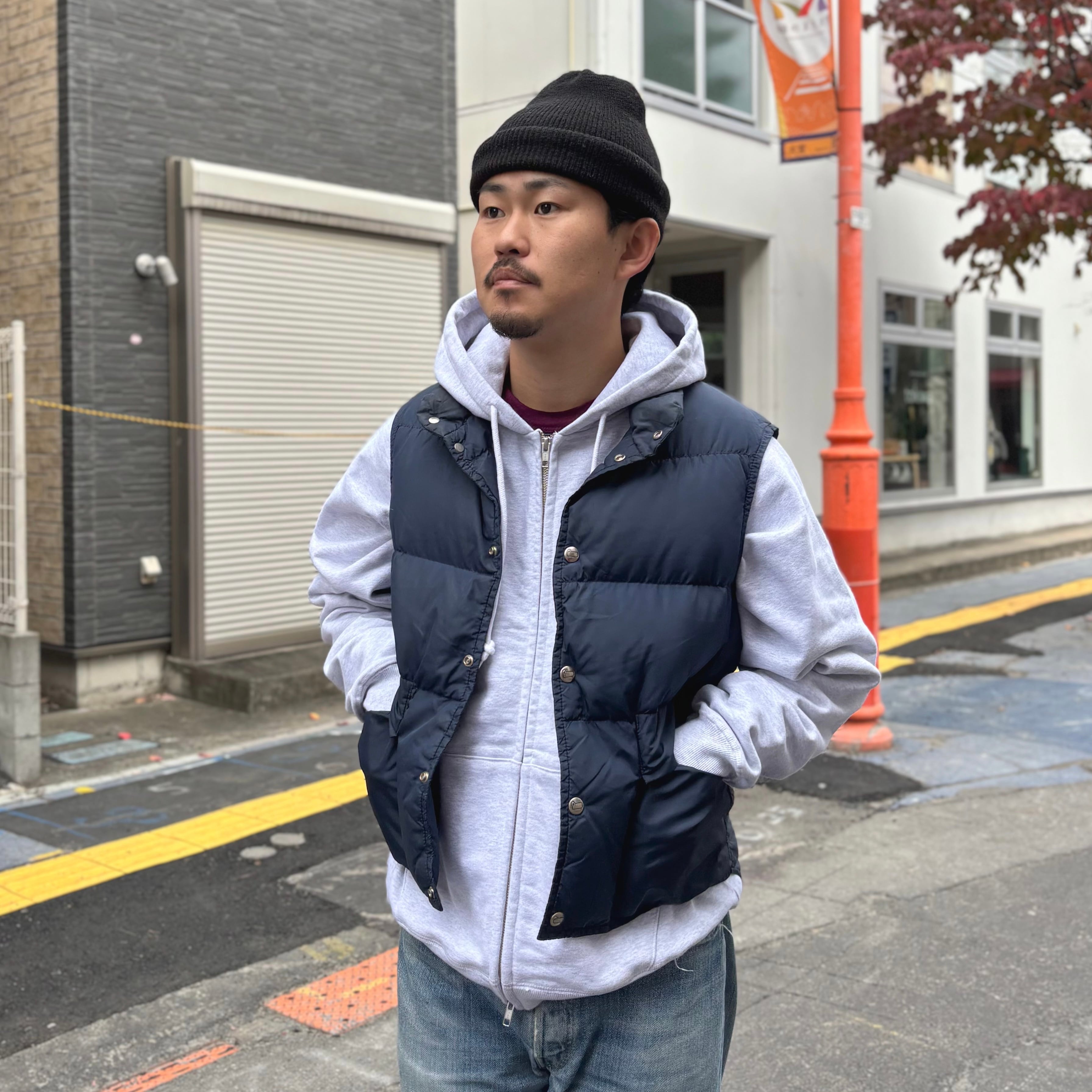 80's Woolrich Down Vest M / ウールリッチ ダウンベスト 古着