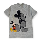 80s 90s USA製 SHERRYS BEST シェリーズベスト ディズニー ミッキー 半袖 Tシャツ M/ライトグレー メンズ ビンテージ