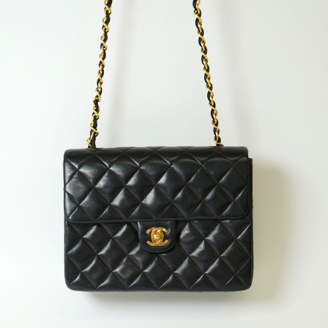 CHANEL シャネル ミニマトラッセ 20 ラムスキン シングルフラップ シングルチェーンバッグ ゴールド金具 CHANEL シャネル ミニマトラッセ 20 ラムスキン シングルフラップ シングルチェーンバッグ ゴールド金具