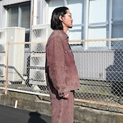 ANACHRONORM / FADED SULFUR DYED LINEN UTILITY JACKET