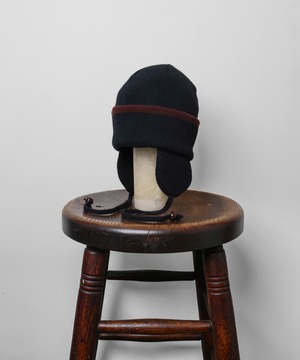 Indietro Association / IA-6162 EAR KNIT CAP(BLACK)
