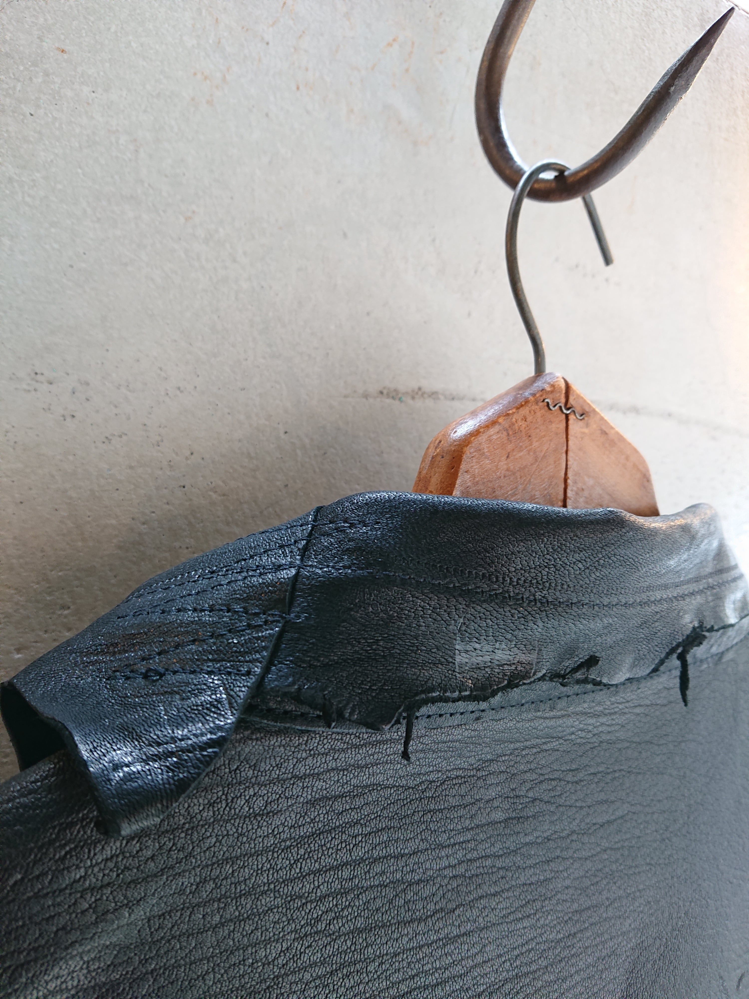 GOODKARMA DEVELOPMENT. Leather Blouse 