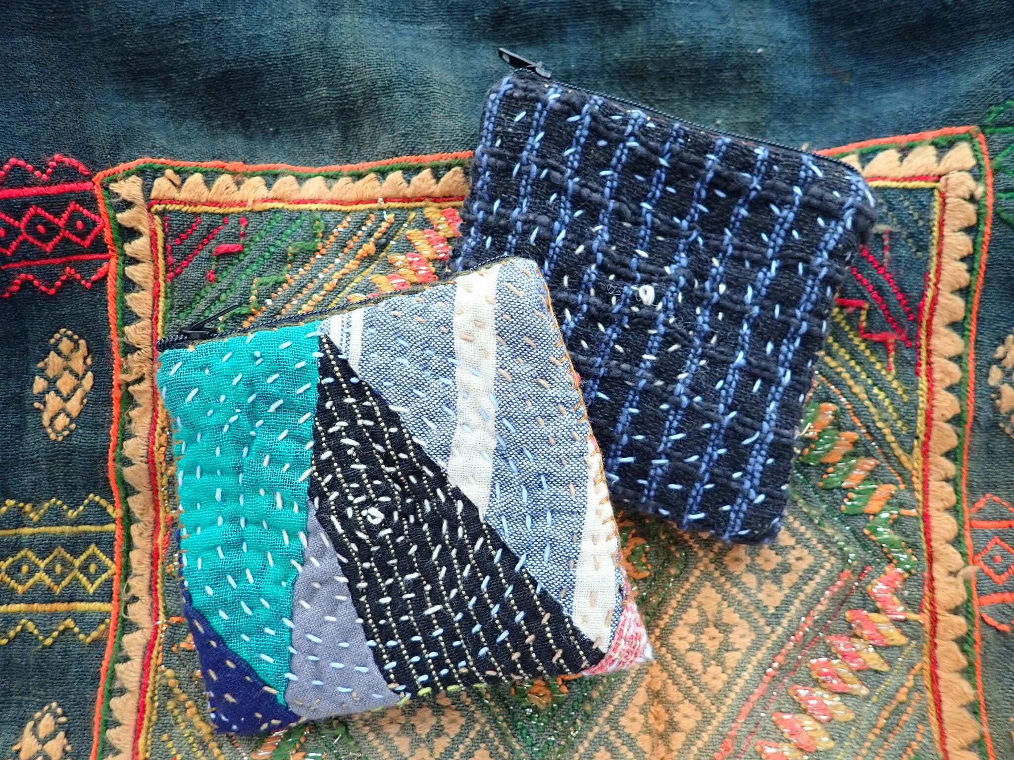 チェンマイ ぐるぐる刺し子のポーチ 2 Sora To Tori チェンマイ ぐるぐる刺し子のポーチ 2 Sora To Tori