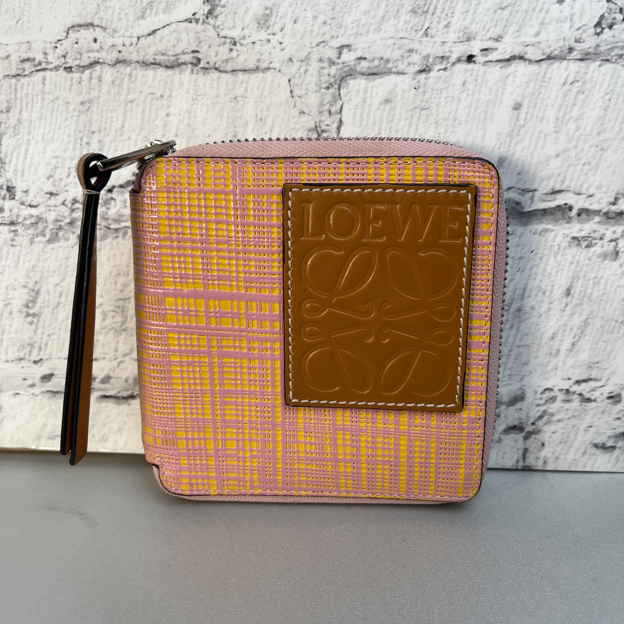 LOEWE ロエベ PVC 二つ折り財布 ピンク A-10122