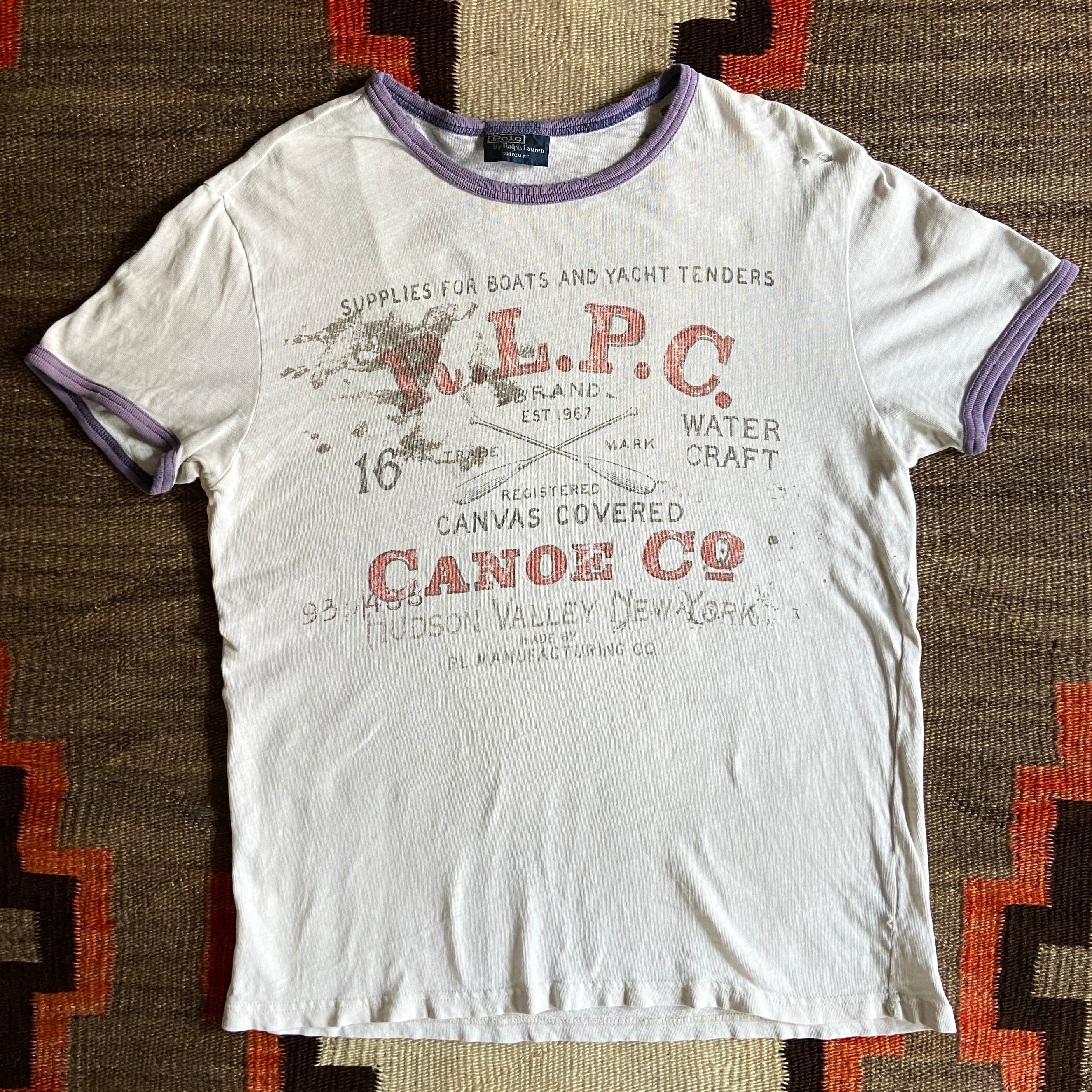 1990s Polo Ralph Lauren Ringer Tee M F724