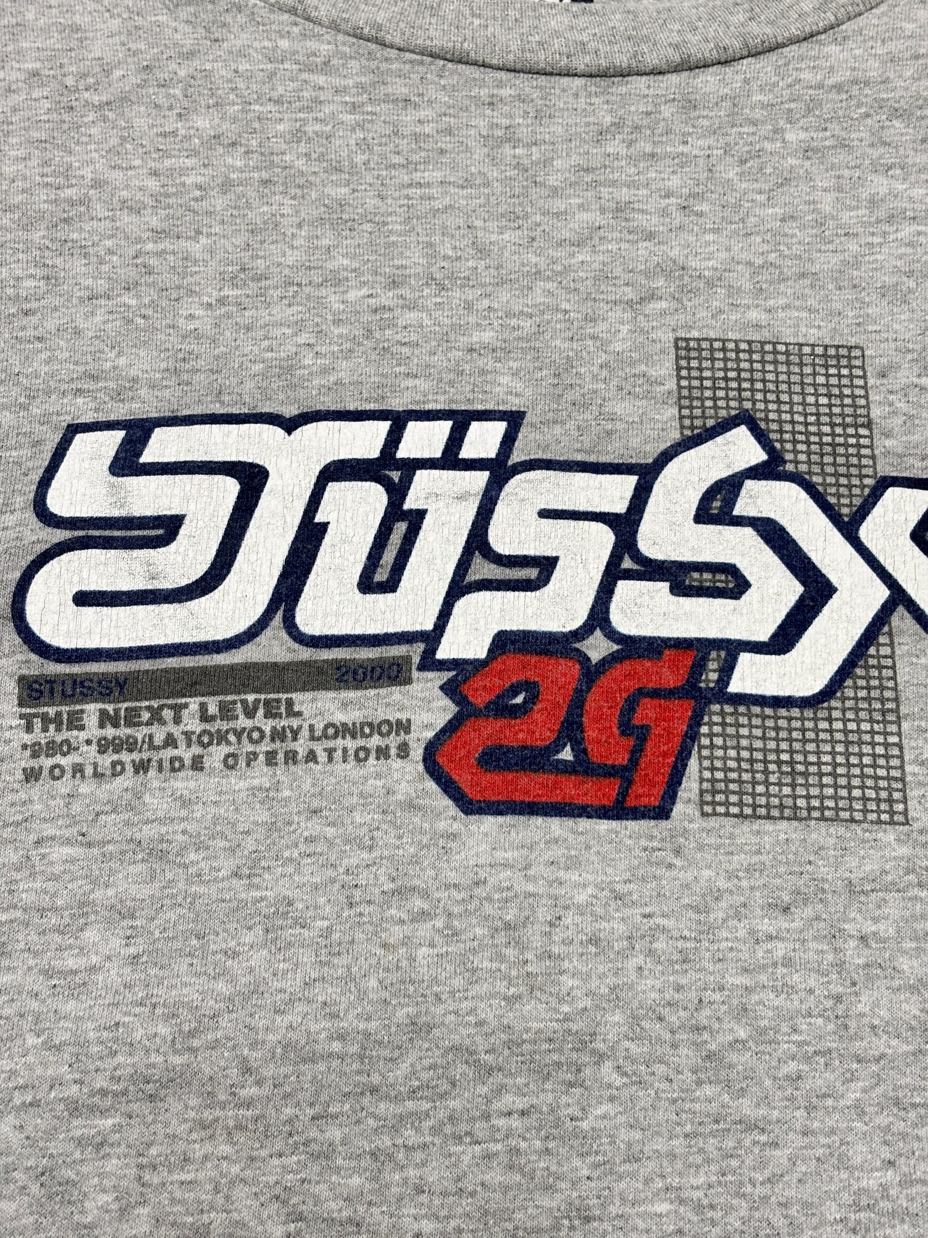 90～00s OLD STUSSY/Bjork Design Tee/USA製/紺タグ/L/ビョ－ク