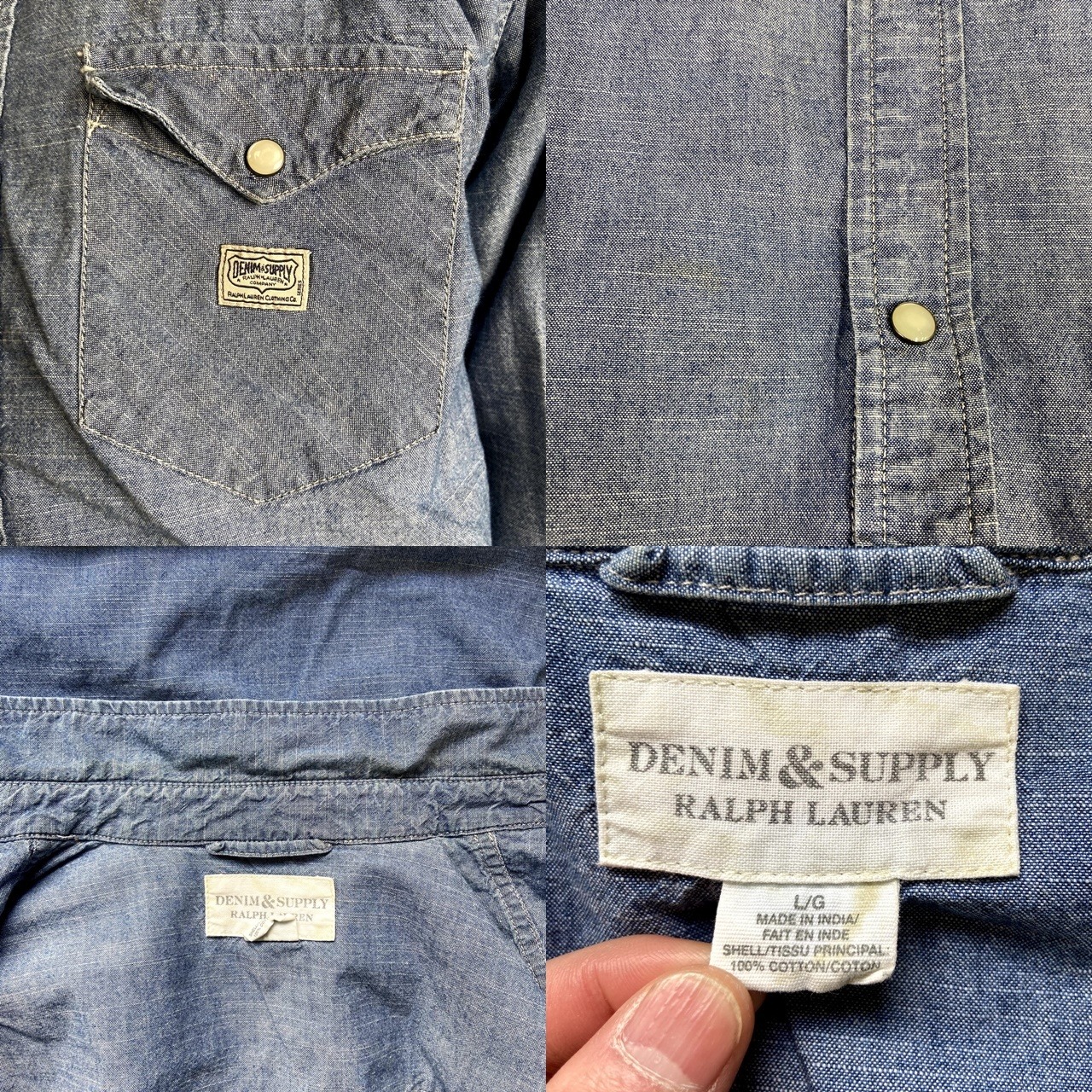 DENIM & SUPLY デニム＆サプライ Ralph Lauren ラルフローレン 長袖 