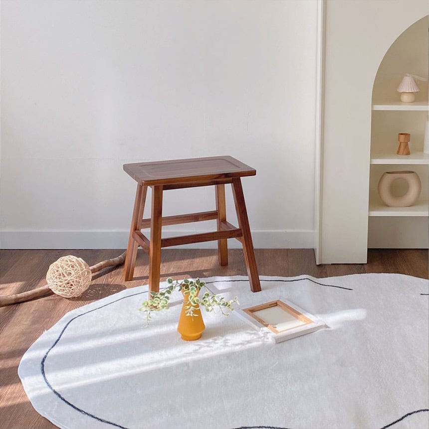 modern line rug 115*160 / モダン ライン ラグ ソフト ウェーブ