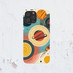 受注生産 iPhoneケース 惑星リングの宇宙図柄｜スペースエイジ RFSP013B