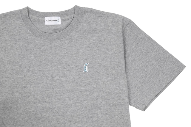 クルーネックロゴTシャツ　ミックスグレー