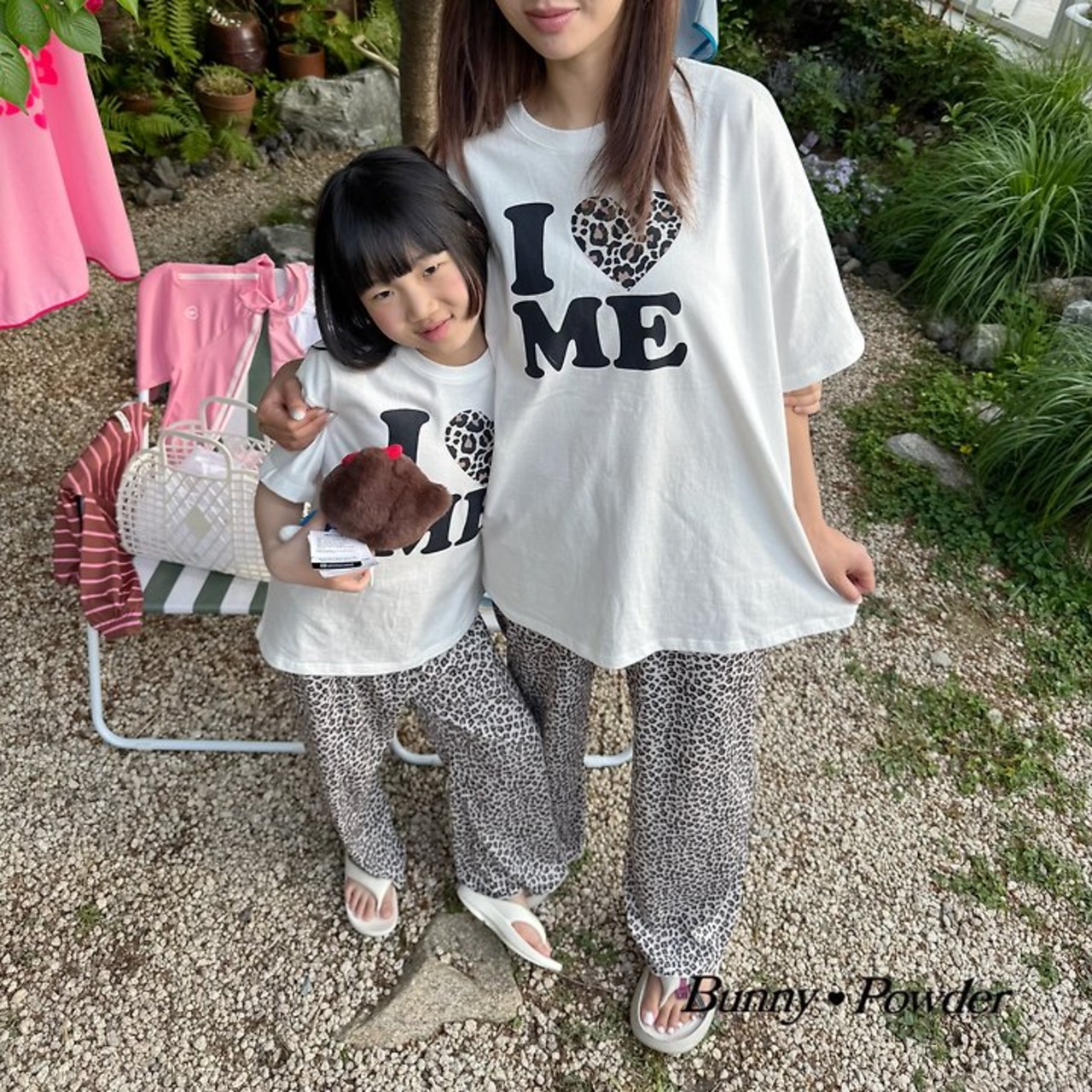 [Bunny Powder] (Feature) Leopard Heart Tee / [버니파우더] (기획)호피하트티