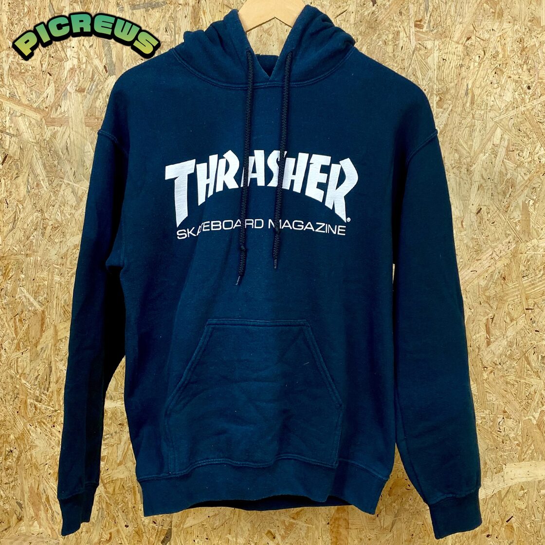 THRASHER スラッシャー ロゴ パーカー フーディー スケート メンズ S 