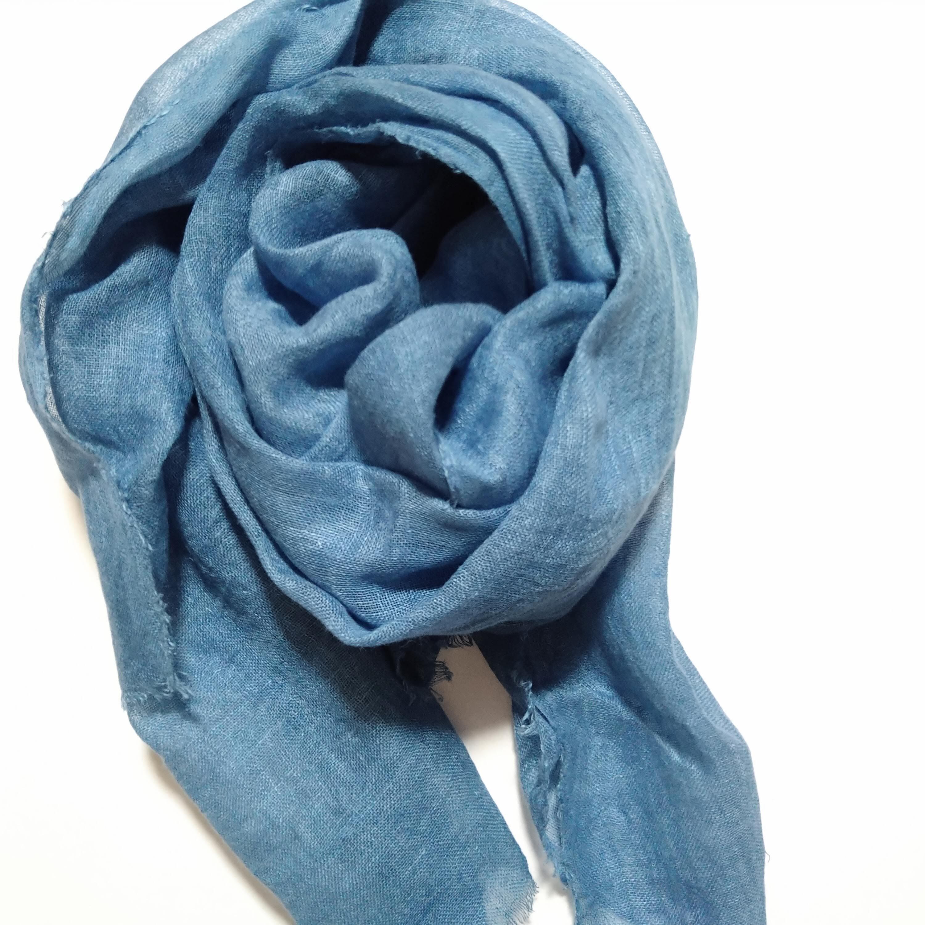 ミニストール(男女兼用)(D) ／ 早 手織り・藍染め・草木染め 