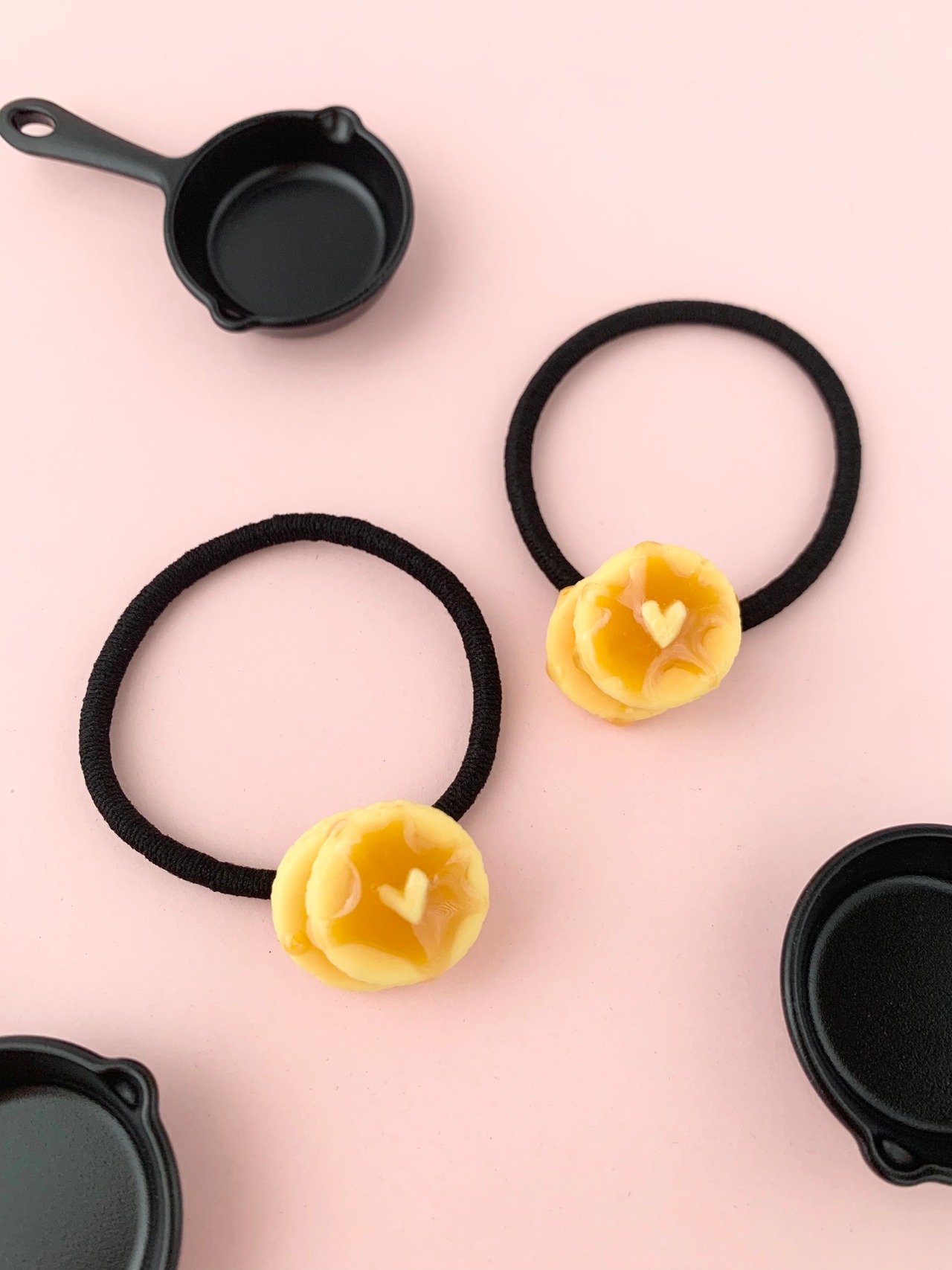 ハンドメイド ♡ パンケーキのヘアピン（ミニチュアフード フェイク 