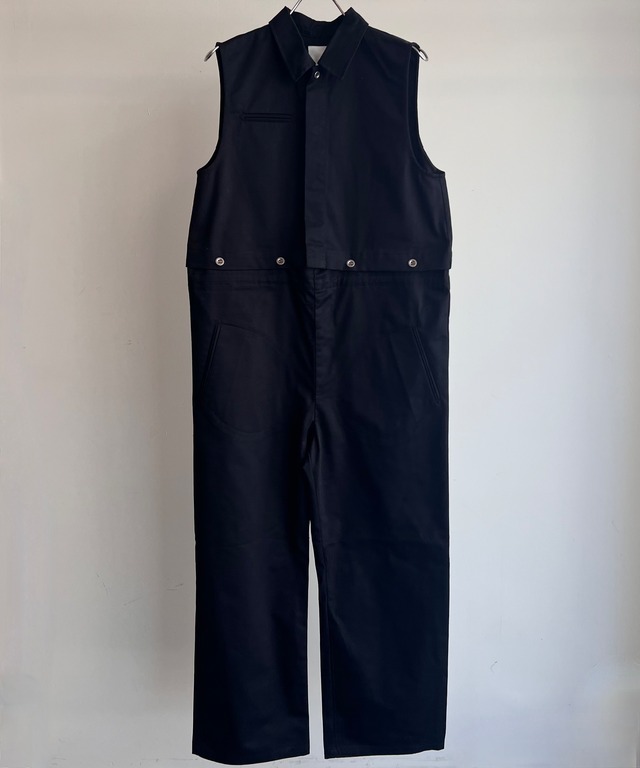 Little $uzie/ls42429P organic cotton brend detachable jumpsuit(BLACK)