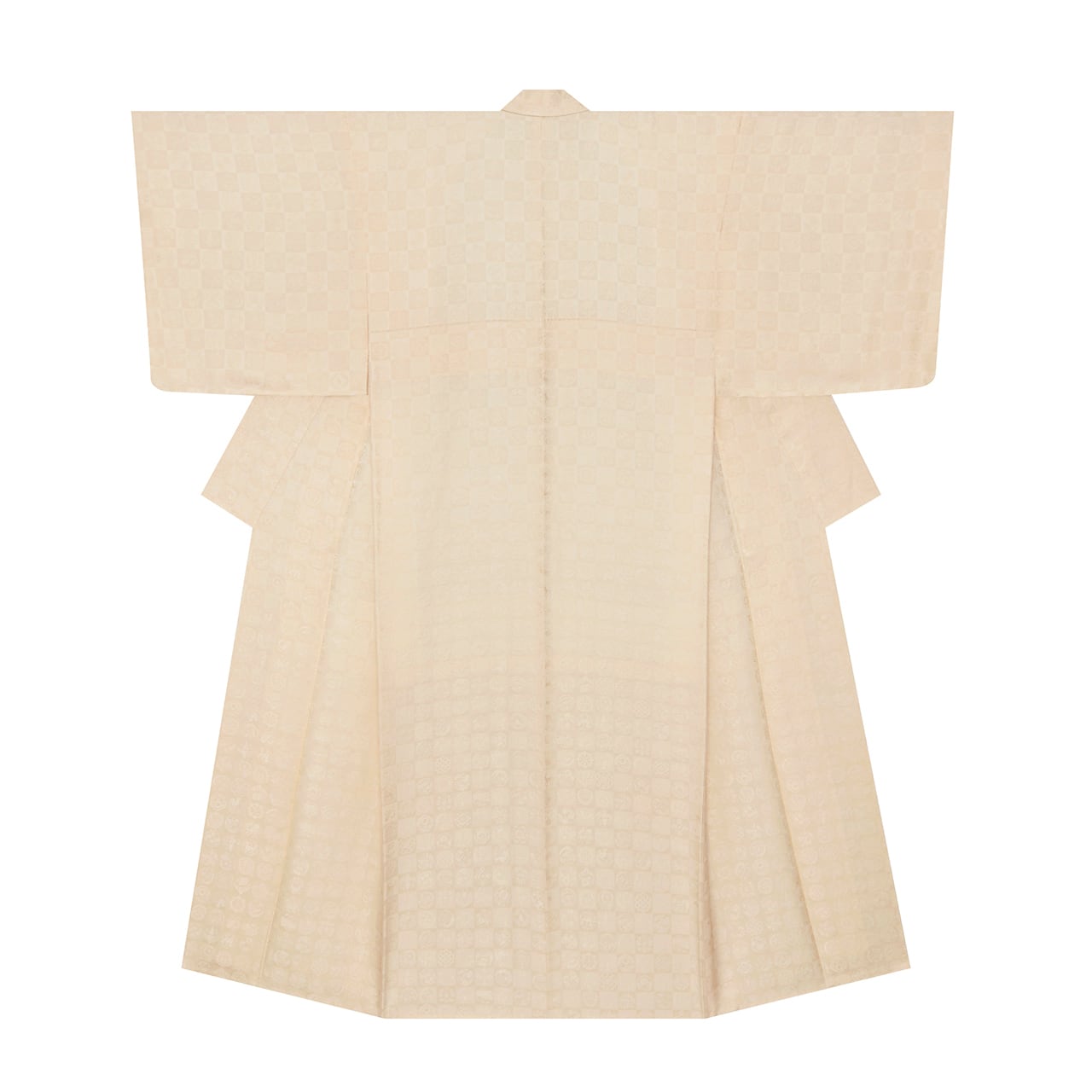 新品未使用しつけ糸付　呉服の『川平屋』極上正絹　袷着物　更紗柄　黒ベージュ青の実 着物 | かわの屋