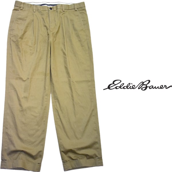 1点物◇エディーバウアーEBビッグサイズ2タックチノパン古着メンズ2XL