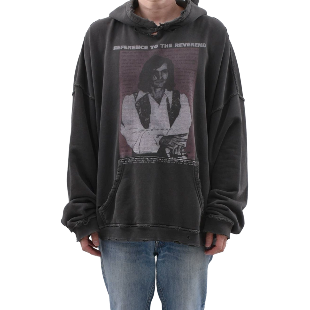 【Enfants Riches Déprimés】Reverend Hoodie Sun Faded Black - 1