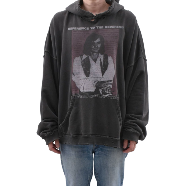 【Enfants Riches Déprimés】Reverend Hoodie Sun Faded Black