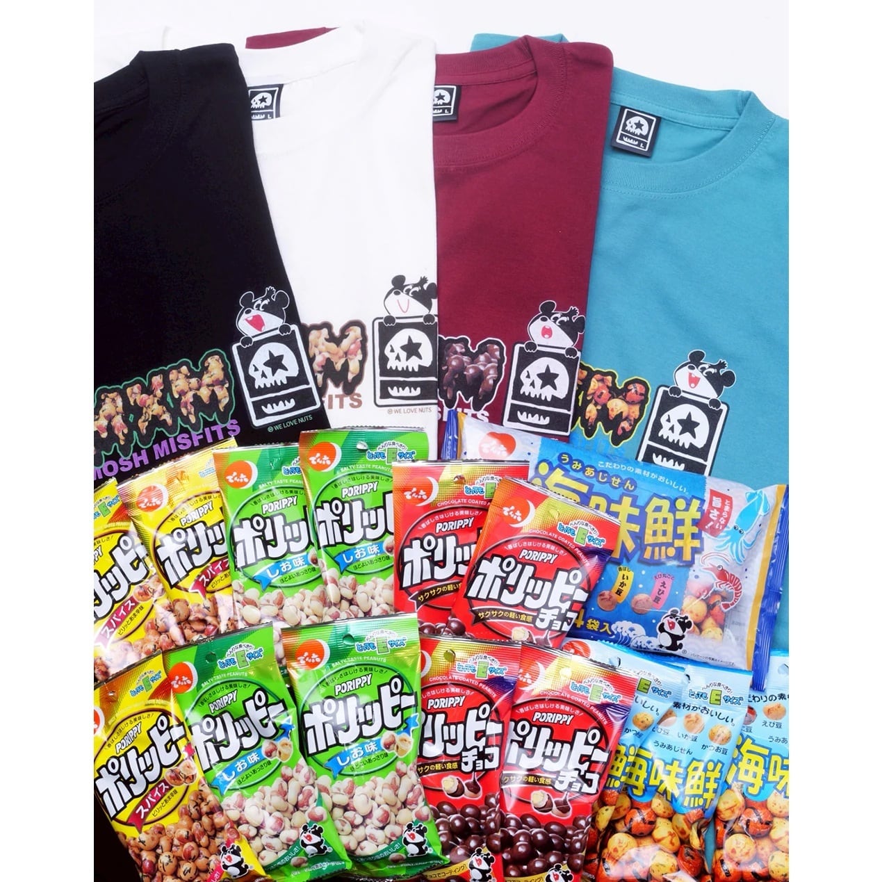 でん六 x MxMxM 】“WE LOVE NUTS” TEE (エアーフレッシュナー付き