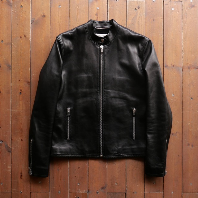SAINT LAURENT PARIS LAMB LEATHER SINGLE RIDERS JACKET