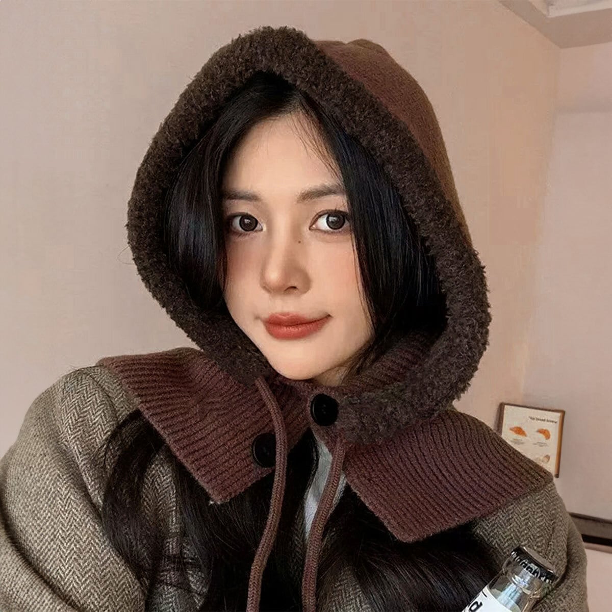 ニット帽 ネックウォーマー一体型 レディース メンズ 秋冬 韓国 バラクラバ おしゃれ 大人 かわいい きれいめ カジュアル スキー スノボ アウトドア 大人可愛い 大人女子