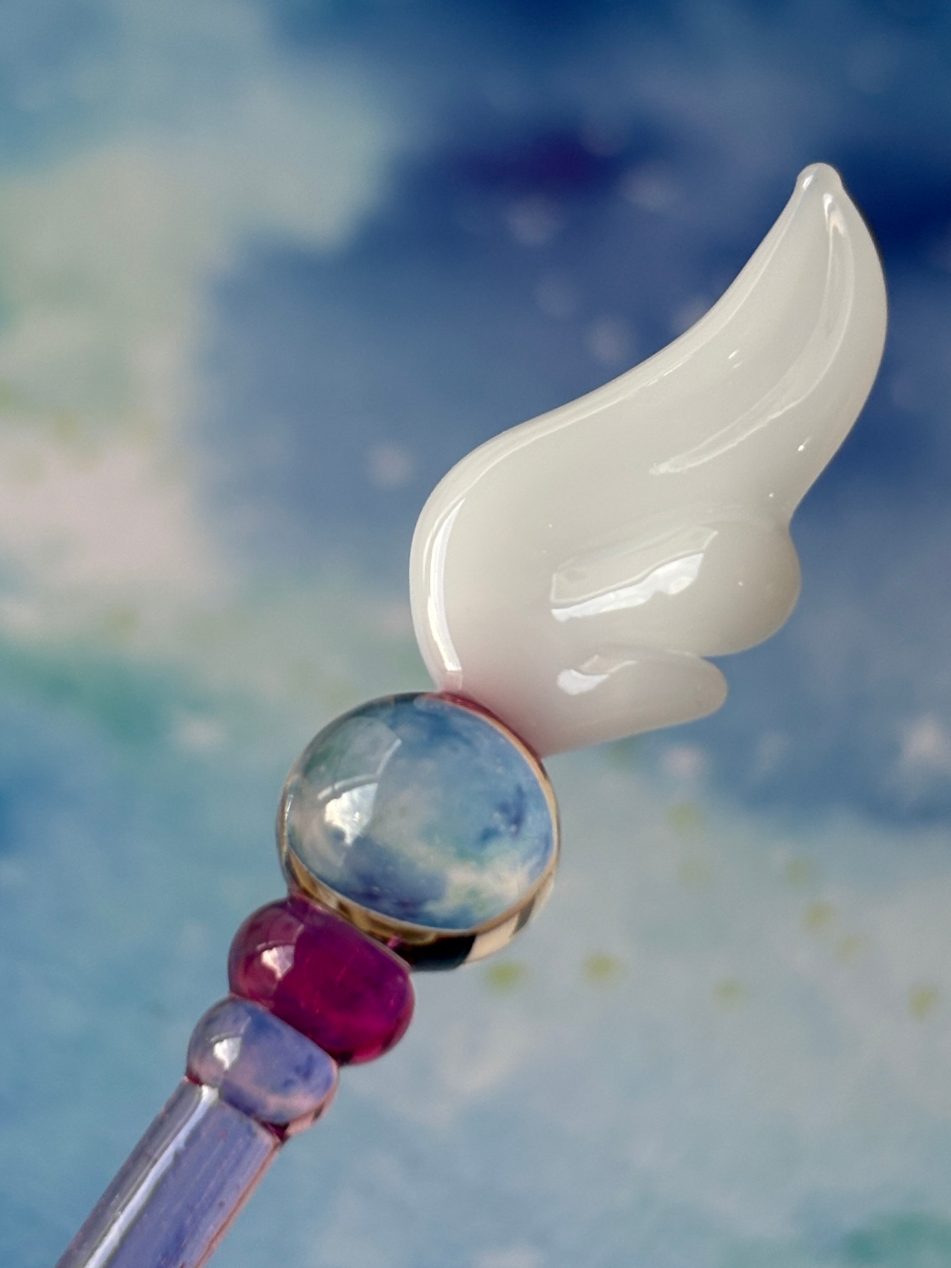 宇宙の羽根のガラスペン 桜＊L | ＊旅の雫＊