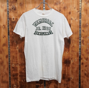 70s fruit of the loom memorial jr high vineland Tシャツ L USA製 フルーツオブザルーム