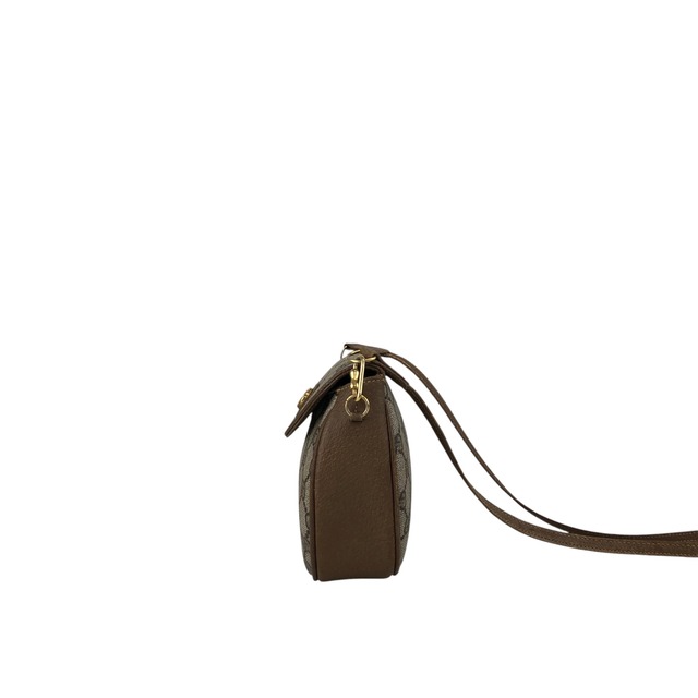 GUCCI グッチ GGプラス ショルダーバッグ ベージュ PVCレザー ラウンド ミニバッグ vintage ヴィンテージ オールド ku752d