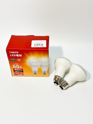 Lepro LED電球 2個入り E26口金 60W形相当 6.5W 電球色 650lm 広配光タイプ 高演色性 密閉器具対応 省エネ キッチン