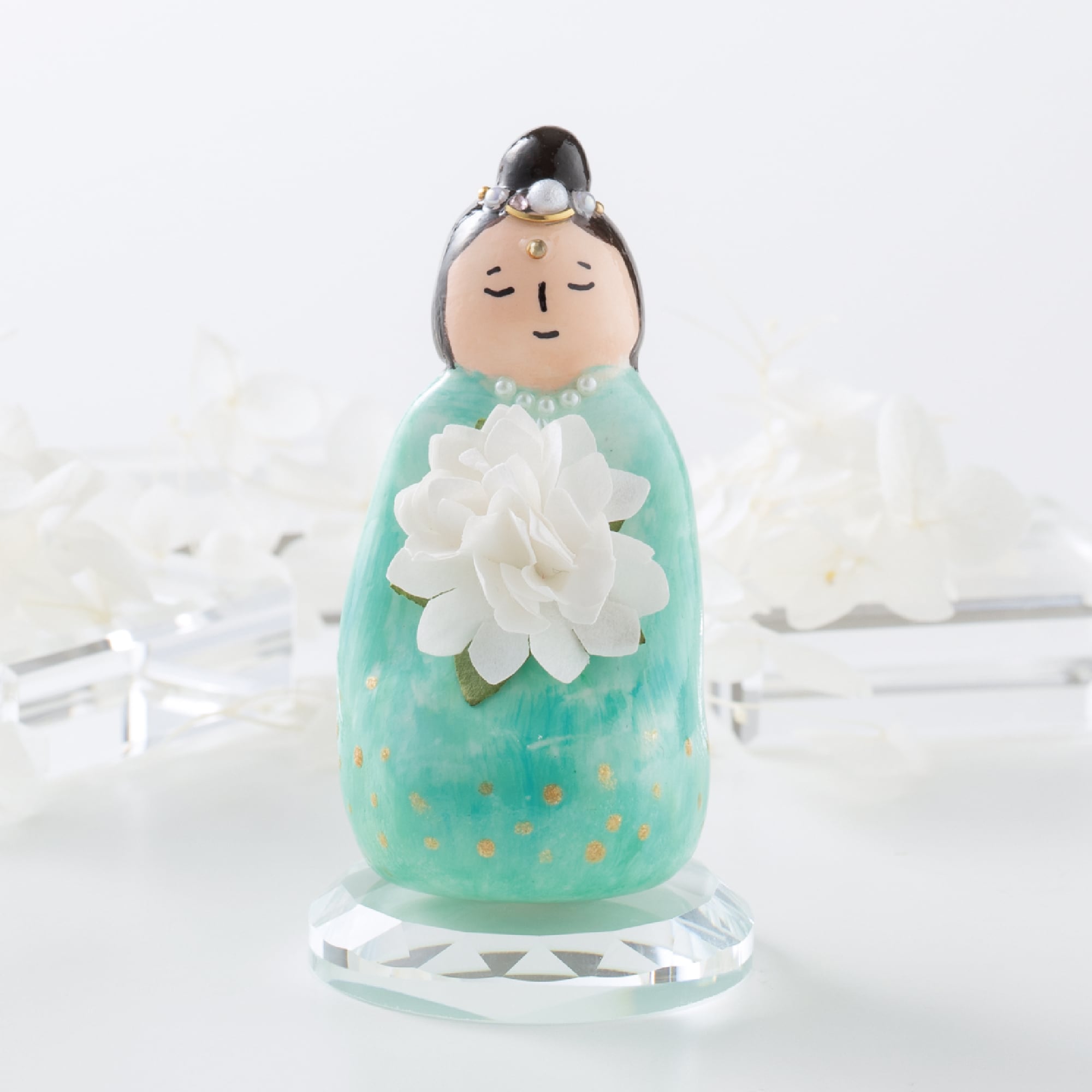 青白磁　一輪挿し　花入　花器　凌山窯　松尾重利　共箱　インテリア　青磁　白磁　花 青白磁 一輪挿し 花入 花器 凌山窯 松尾重利 共箱 インテリア 青磁