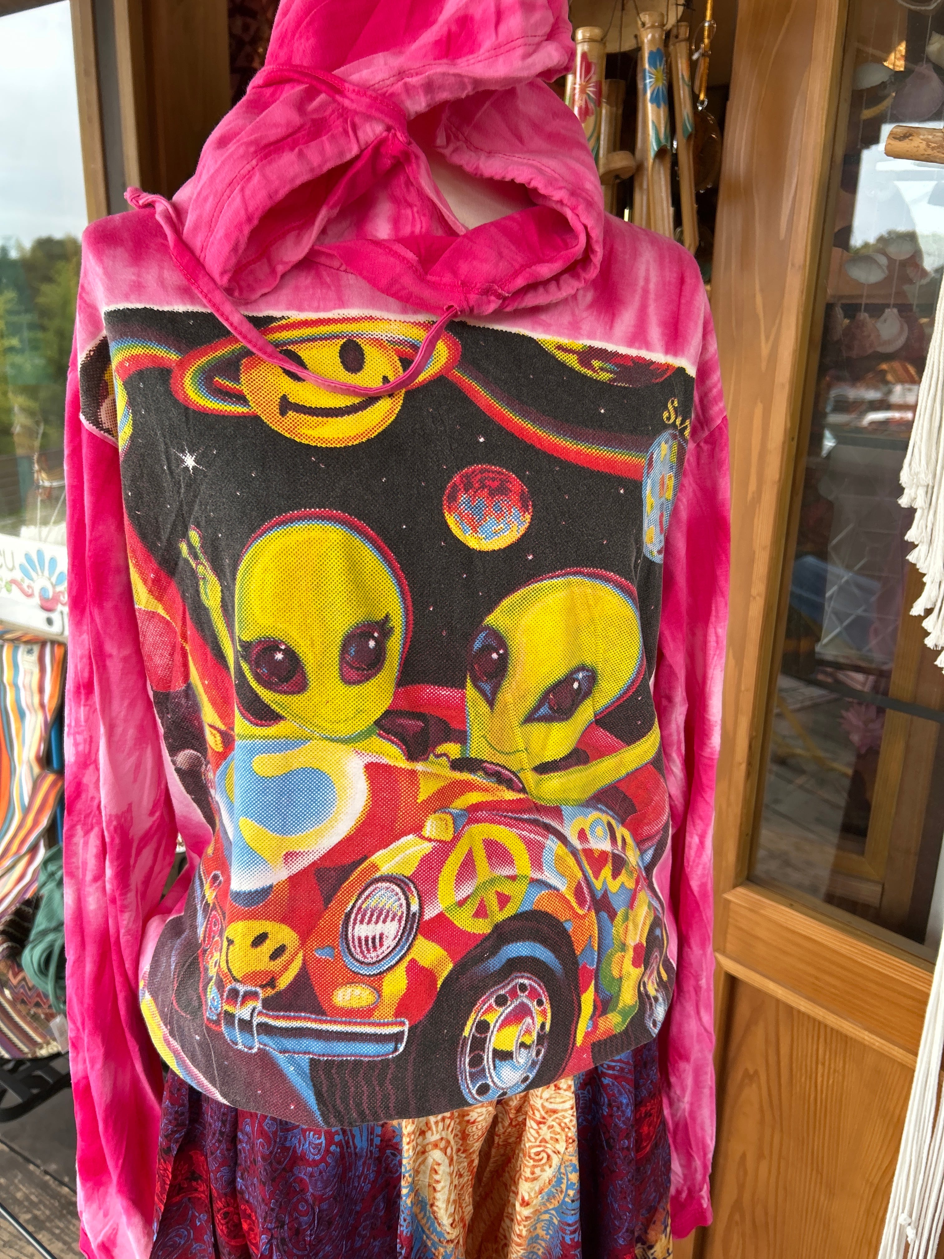 宇宙柄タイダイパーカー | アジアン雑貨ルチュ