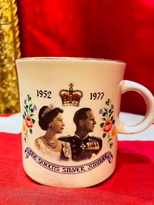 英国Vintage Silver Jubilee 1977 マグカップ