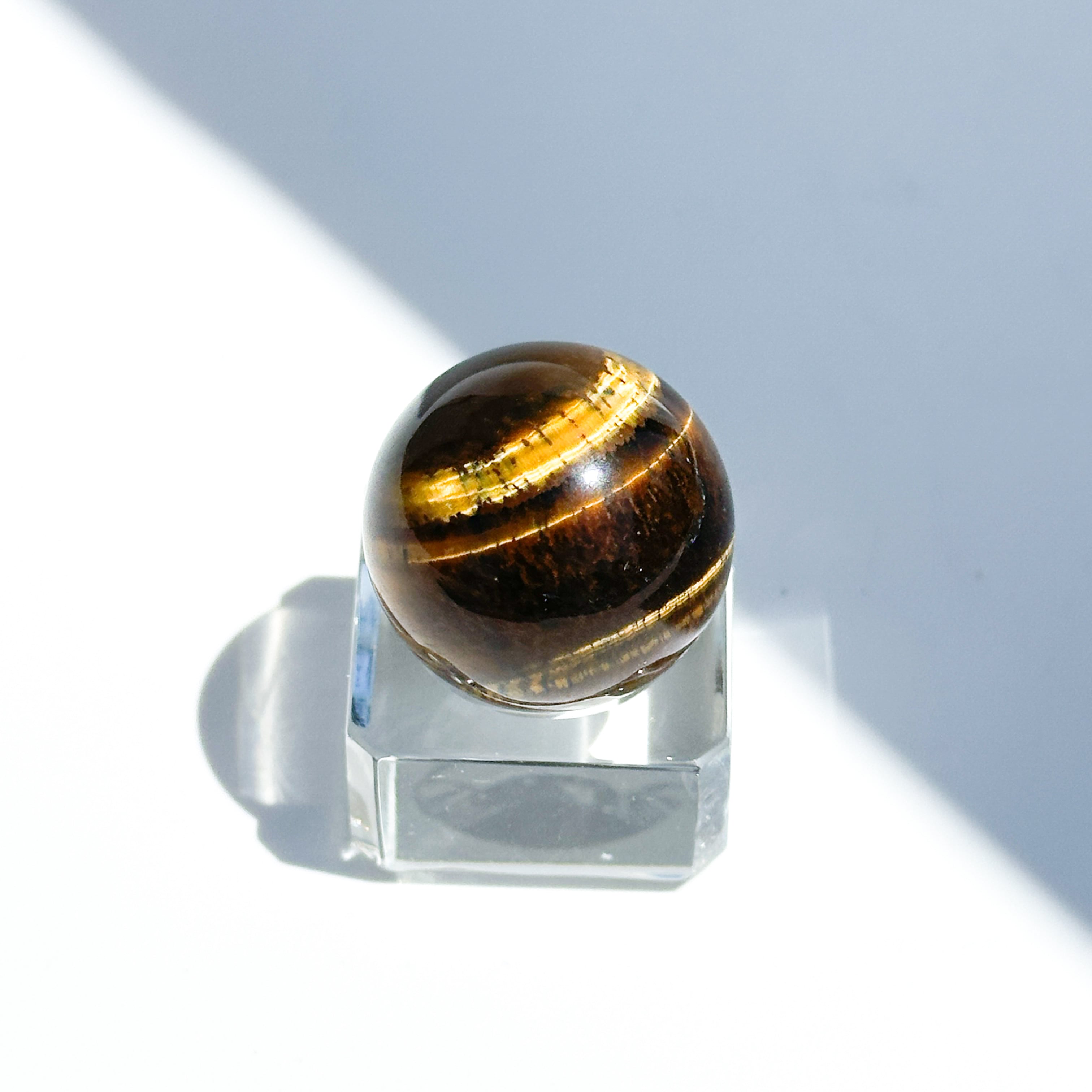タイガーアイ スフィア（丸玉）54◇ Tiger's eye ◇天然石・鉱物