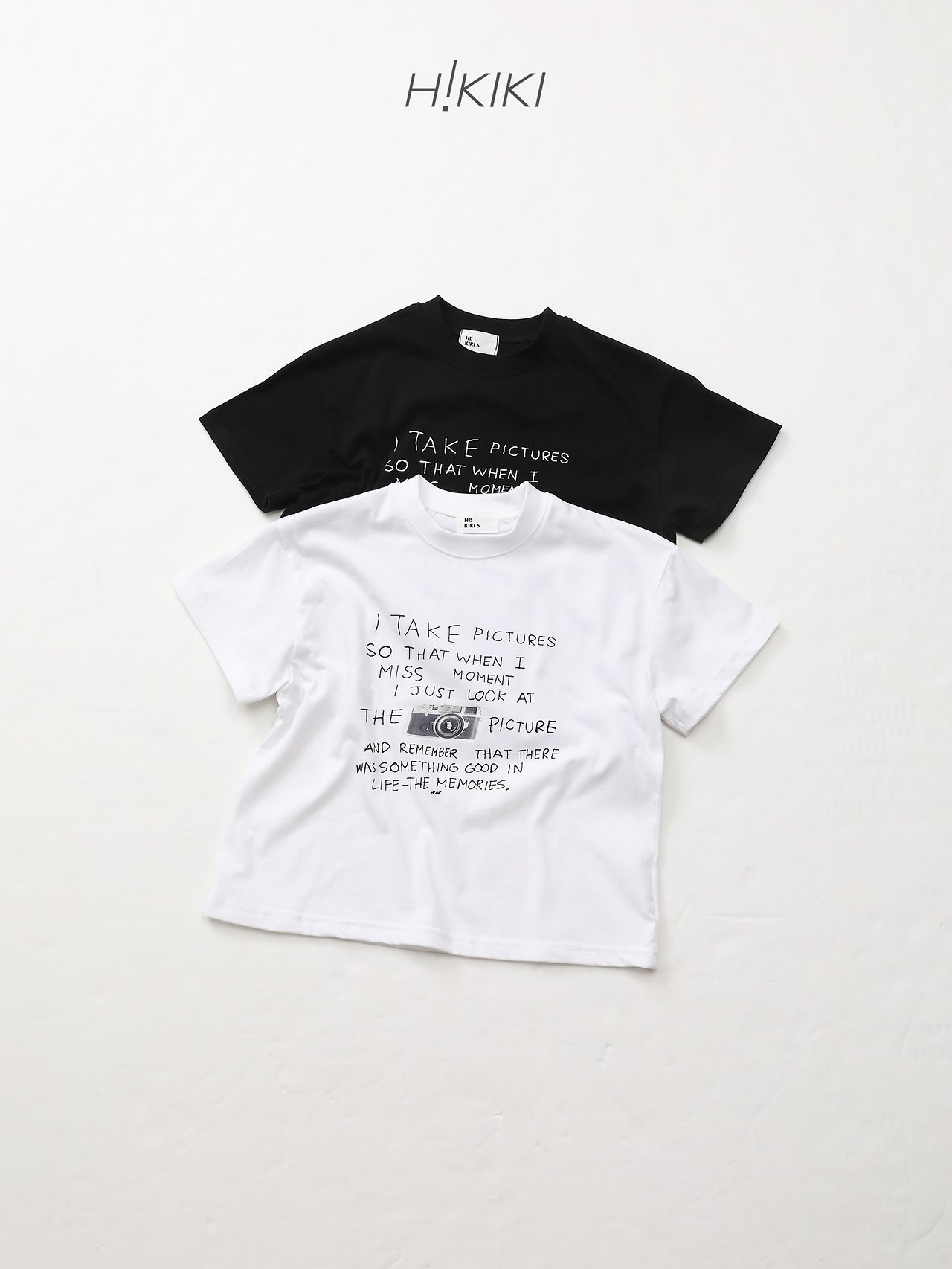 [H!KIKI] Camera Lettering Tee / [하이키키] 카메라레터링티