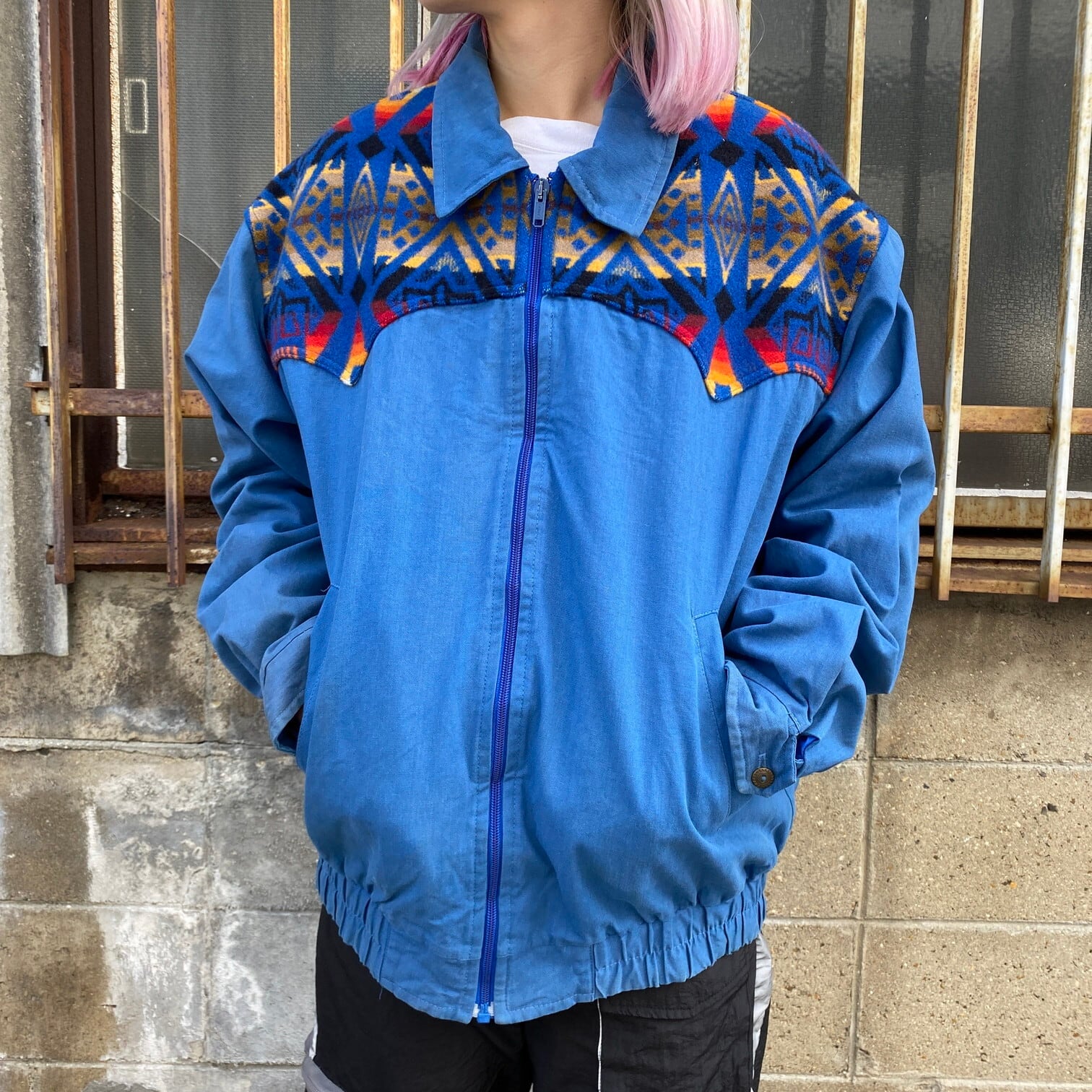 70〜80's PENDLETON ネイティブ柄 ブルゾン