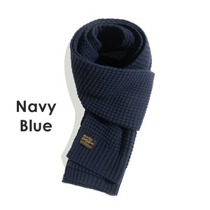 Knitted Square Pattern Scarf / ニット スクエア パターン スカーフ マフラー