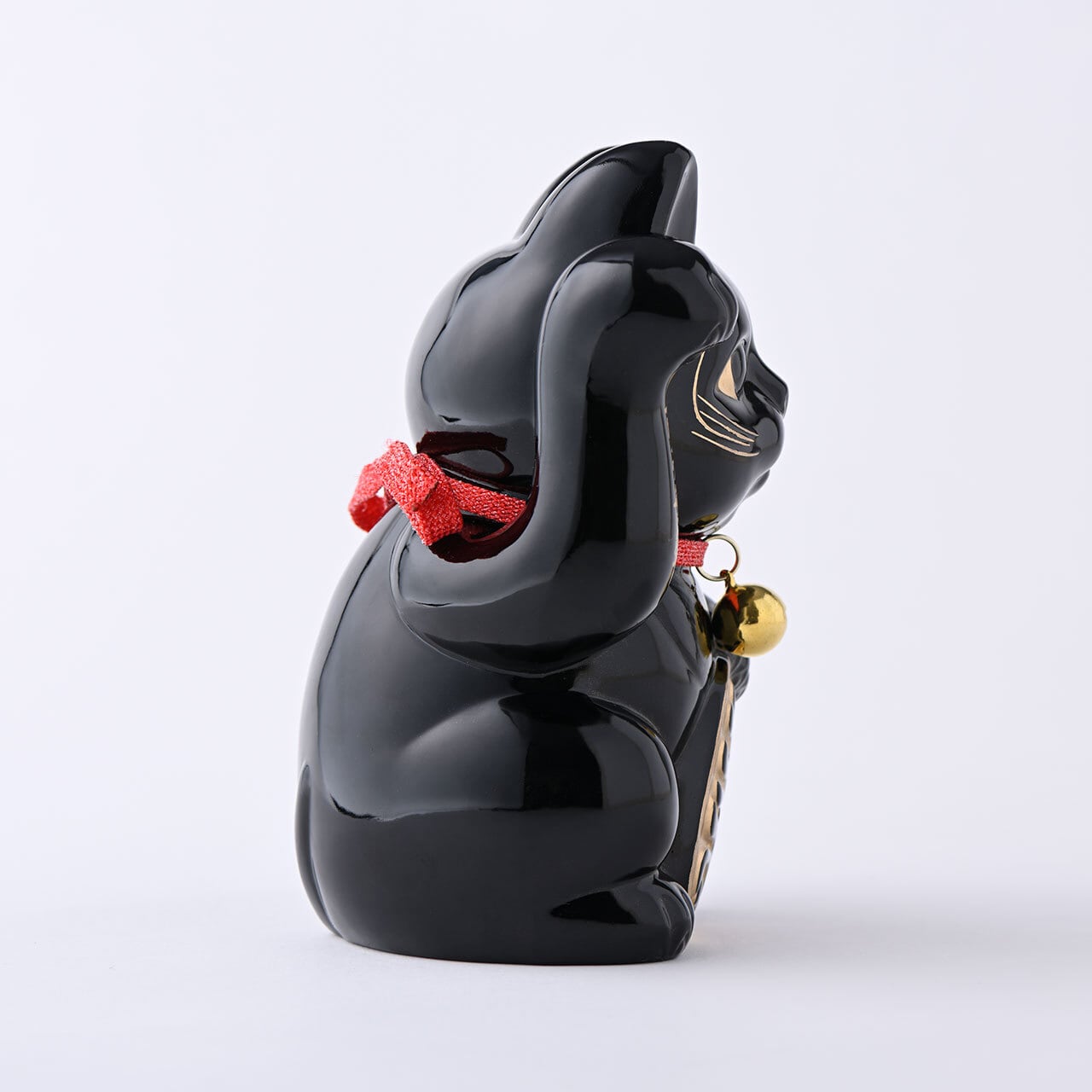 開運・縁起物》開運厄除け 招き猫16cm（黒漆）｜銀雅堂 | 生活を