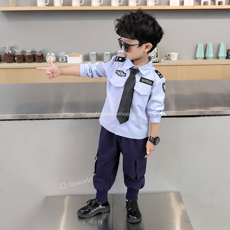 SALE/91%OFF】 韓国子供服 制服風 青 90 セットアップ 150㎝ セットアップ