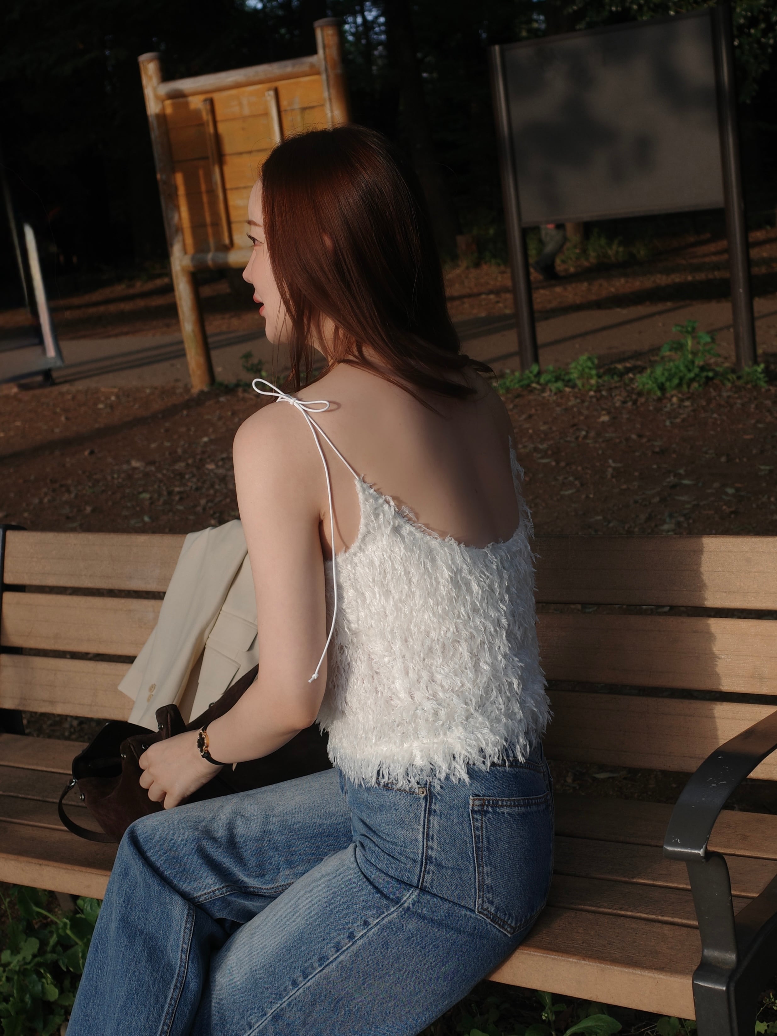 flamingo cami / white (即納) | HYEON