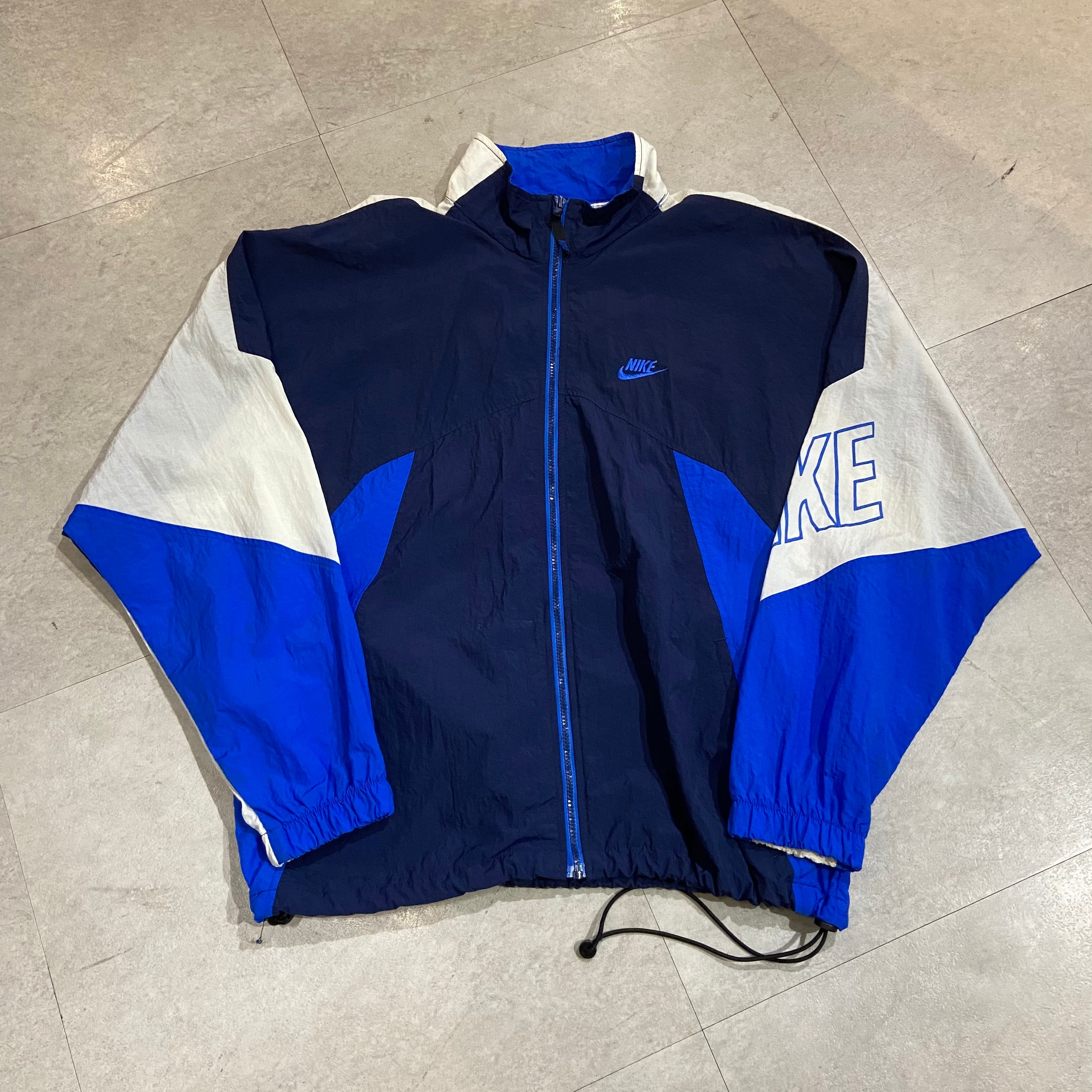 90年代 size:L【 NIKE 】ナイキ ナイロンジャケット ブルゾンタイプ ...