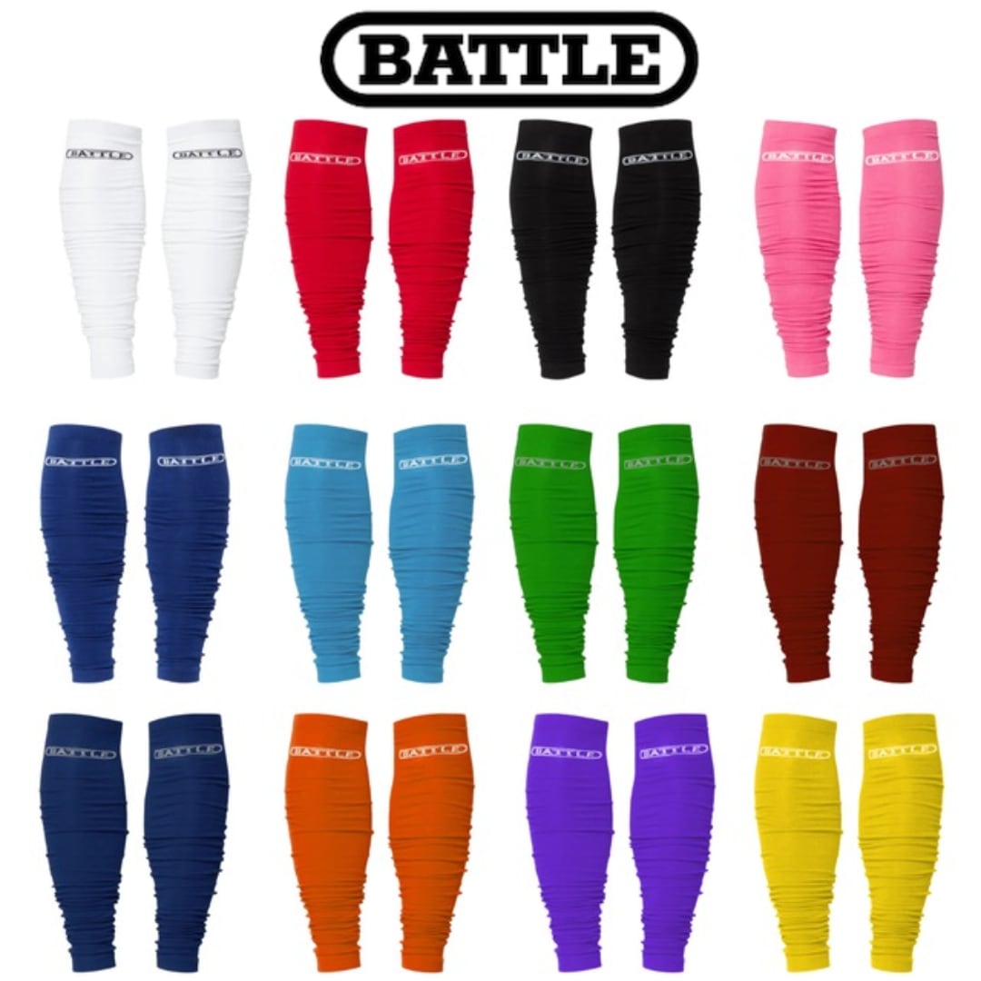 Battle ロングソックススリーブ(ソックスカバー/カーフスリーブ)アメフト レッグスリーブ 全12色